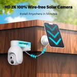 10CH Outdoor Waterproof Wireless  Low Price Camera KIT Low Power Solar Battery Plug-Free Cloud Data Cross-Border - Image 2