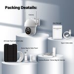 4mp Eseecloud Solar Powered Wireless Wifi Surveillance Ptz Camera Outdoor Security Solar Cctv Camera - Image 3