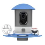 4G Bird Feeder with Camera with Solar Panel AI Identify 4MP Bird Camera Auto Record Videos Ideal Present for Bird Lovers