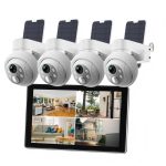 Outdoor Waterproof 10 4 Dual Band Screen NVR KIT Wireless Monitoring Suit 4-Way HD Ball Machine Network Camera for Foreign Trade