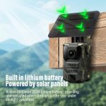 Wireless Solar Panel Integrated Hunting Camera Main PIR 2MP Long Night Vision Range Screen Hunting Camera - Image 3