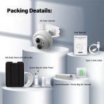 4g Sim Card Solar Powered Security Cameras 4mp Outdoor Waterproof 4w Solar Street Light with Cctv Solar Security Camera - Image 4