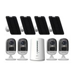 Hot Selling Home Security System with ABS Dome Camera F1*4  F9 NVR Kit Waterproof Features and Night Vision Function